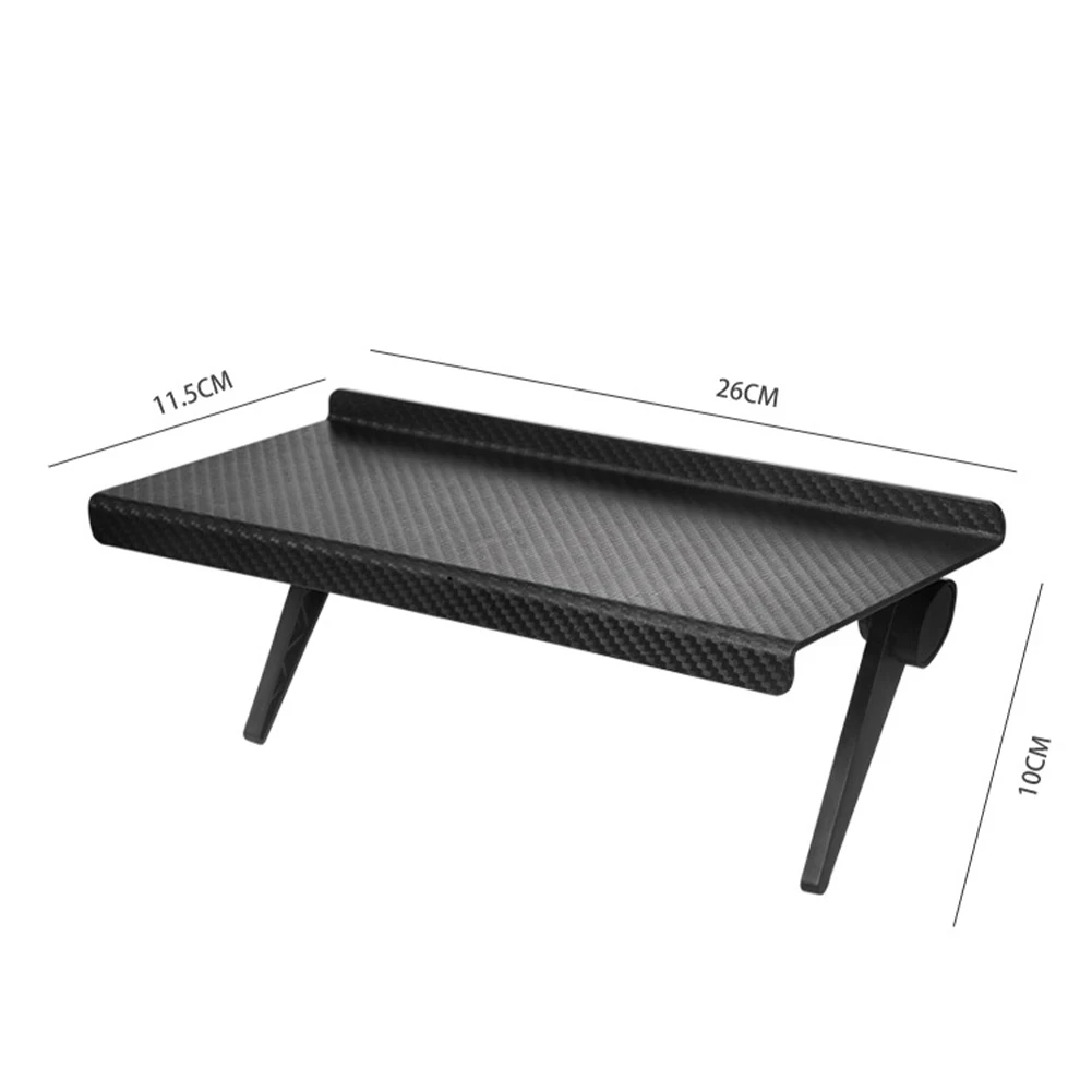 

26x11.5x10cm Durable Wall Top Shelf ABS Computer Tv Racks Display Stand Folding Storage Holders Home Office Organizer Bracket