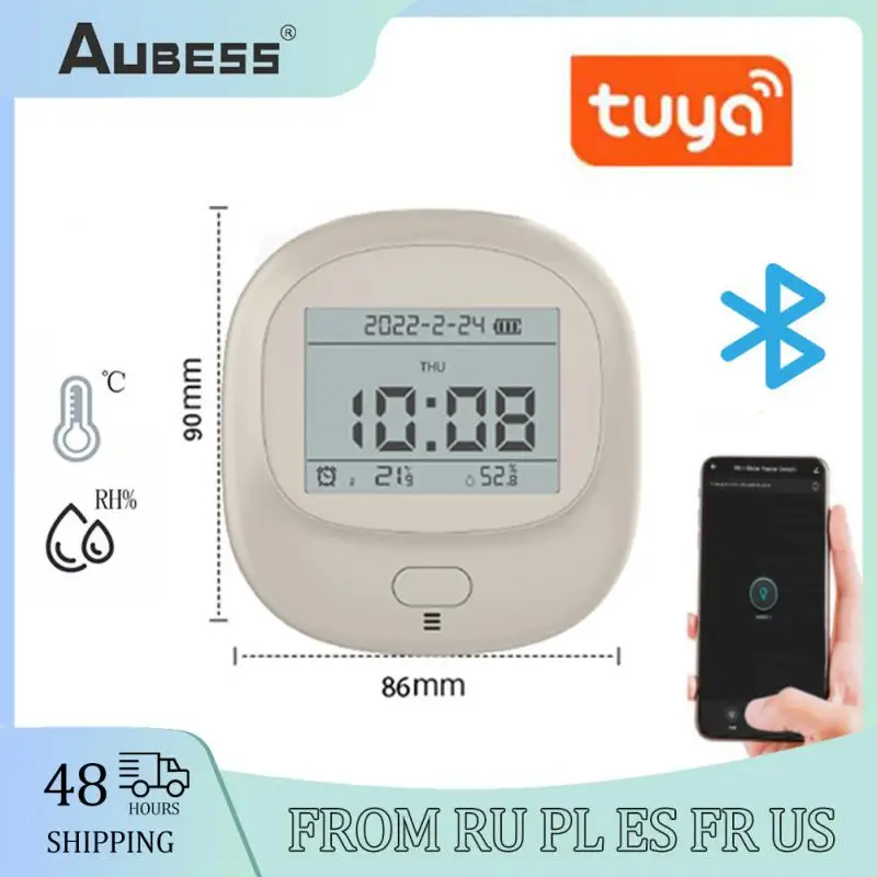 

Умный беспроводной Bluetooth мини-датчик температуры и влажности с будильником и подсветкой