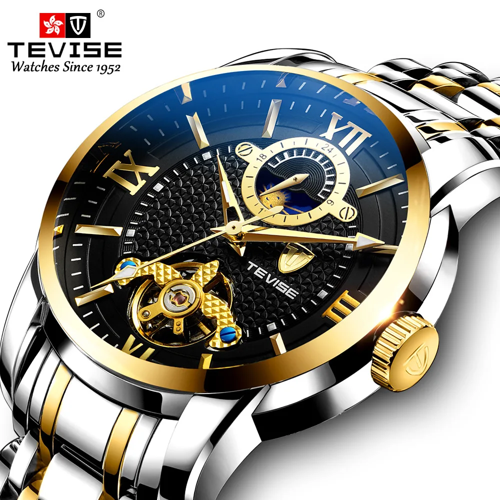 Men's high-grade Tourbillon automatic mechanical watch waterproof luminous watch