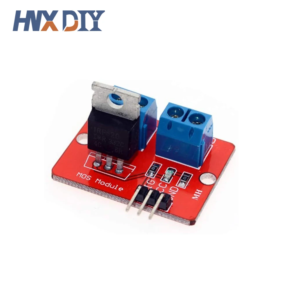 5 шт. IRF 520 0-24 В верхняя кнопка Mosfet IRF520 драйвер MOS диммер для Arduino MCU ARM Raspberry pi - купить