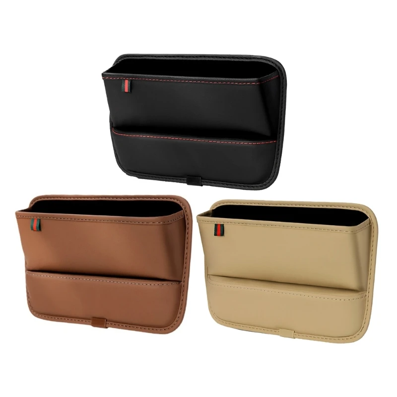 

Модернизированный автомобильный органайзер, Кожаный Автомобильный наполнитель, органайзер, наполнитель для очков, ключей, карт, телефонов, прочный