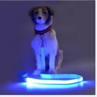 cat and dog harness dog walking leash for small and medium dogs cat pet led light up leash anti loss flashing dog leash