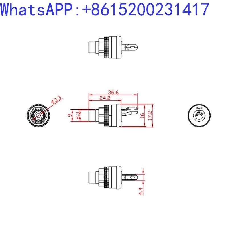 Оригинальный Guhe F-U-R-U-TE-C-H FP-901 (G) позолоченный разъем RCA Lotus класса Fever