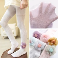 girls stockings spring summer children tights for toddler tight cute flower mesh pantyhose sock for 1 12 years kids dance tights