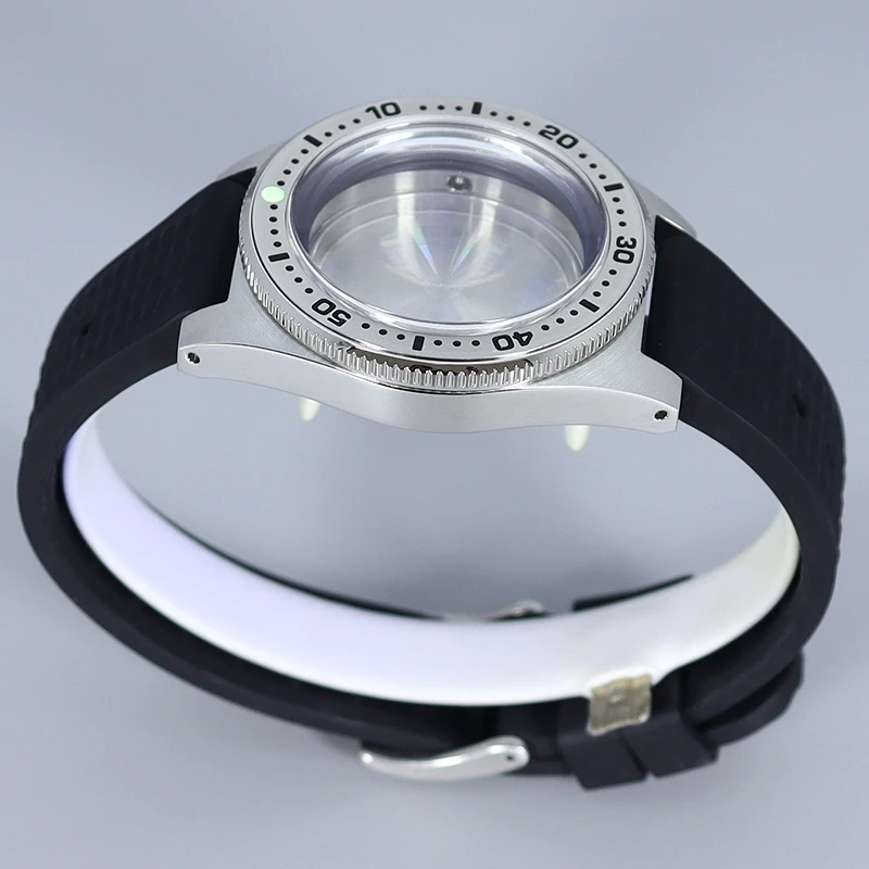 Корпус часов для дайвинга 40 мм резиновый браслет двойной куполообразный