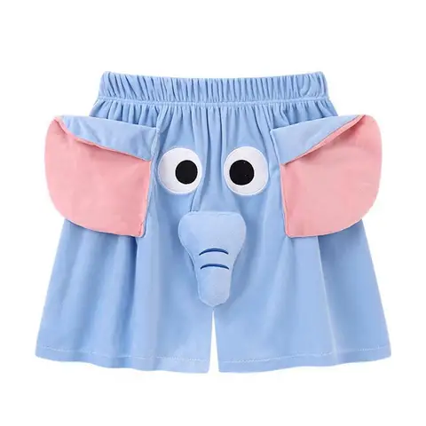 Летняя одежда Y2k, милые шорты со слоном, женские повседневные забавные шорты с носом, вокализация, пара слонов, короткие мужские и женские свободные пижамные штаны