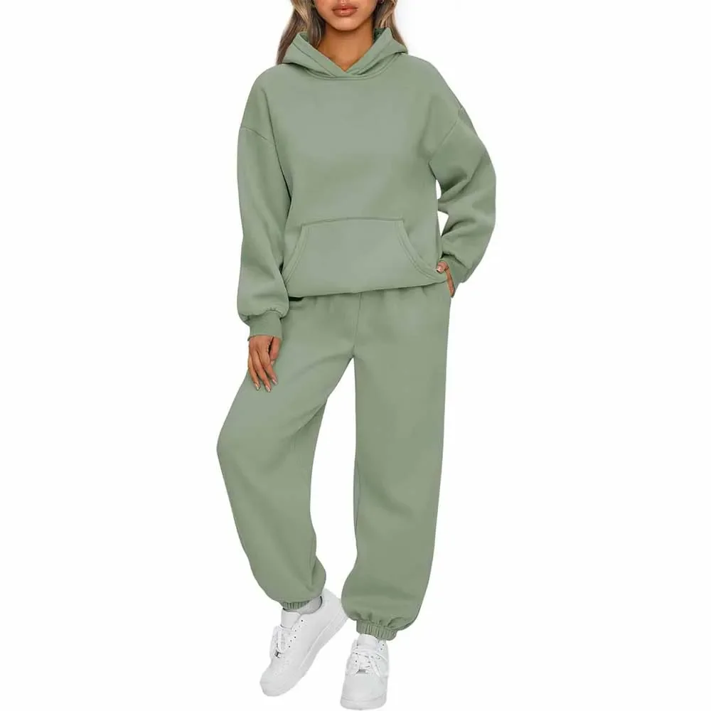Women's Autumn and Winter New Two-piece Casual Hoodie Sportswear Pants Suit