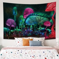 psychedelic mandala mushroom wall tapestry witchcraft gypsy decor rugs bohemian blanket dormitory living room home decoration