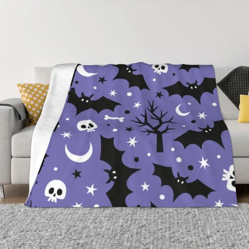 

Halloween Pumpkin Witch Ghost Blanket 3D Printed Soft Flannel Fleece Warm Throw Blankets for Travel Bed Sofa Bedspreads
