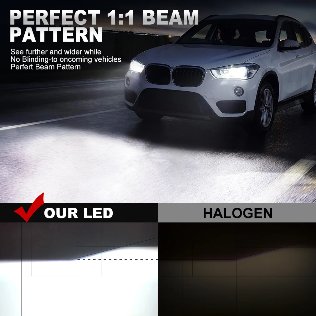 2 шт. автомобильные фары H4 H1 H8 H9 H11 300 9005 9006 9007 H13