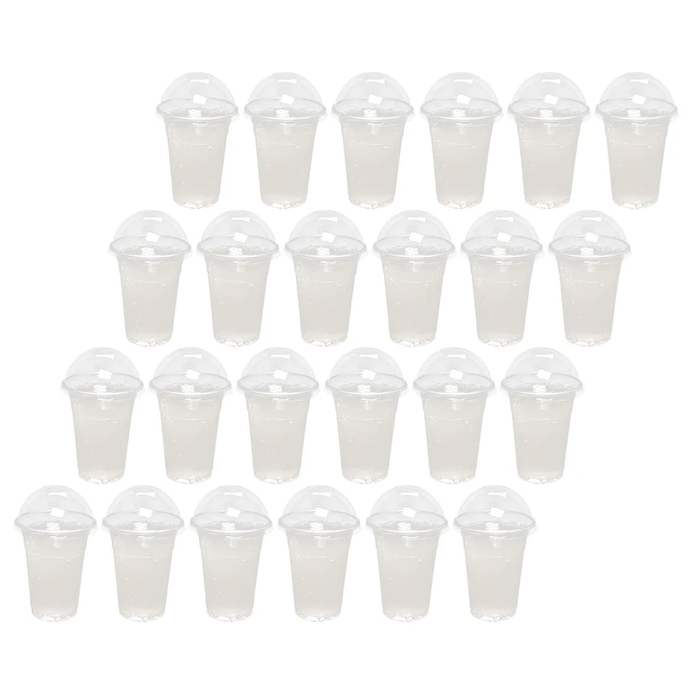 

50Pcs Drinking Cups Drinks Clear Cups Clear Cups For Party Cups With Lids for Daily