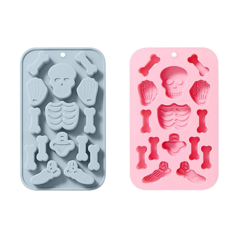

15 Cavities Silicone Fondant Molds Silicone Chocolate Molds Skull Shaped Silicone Candy Molds for Baking Mousse Drop Shipping