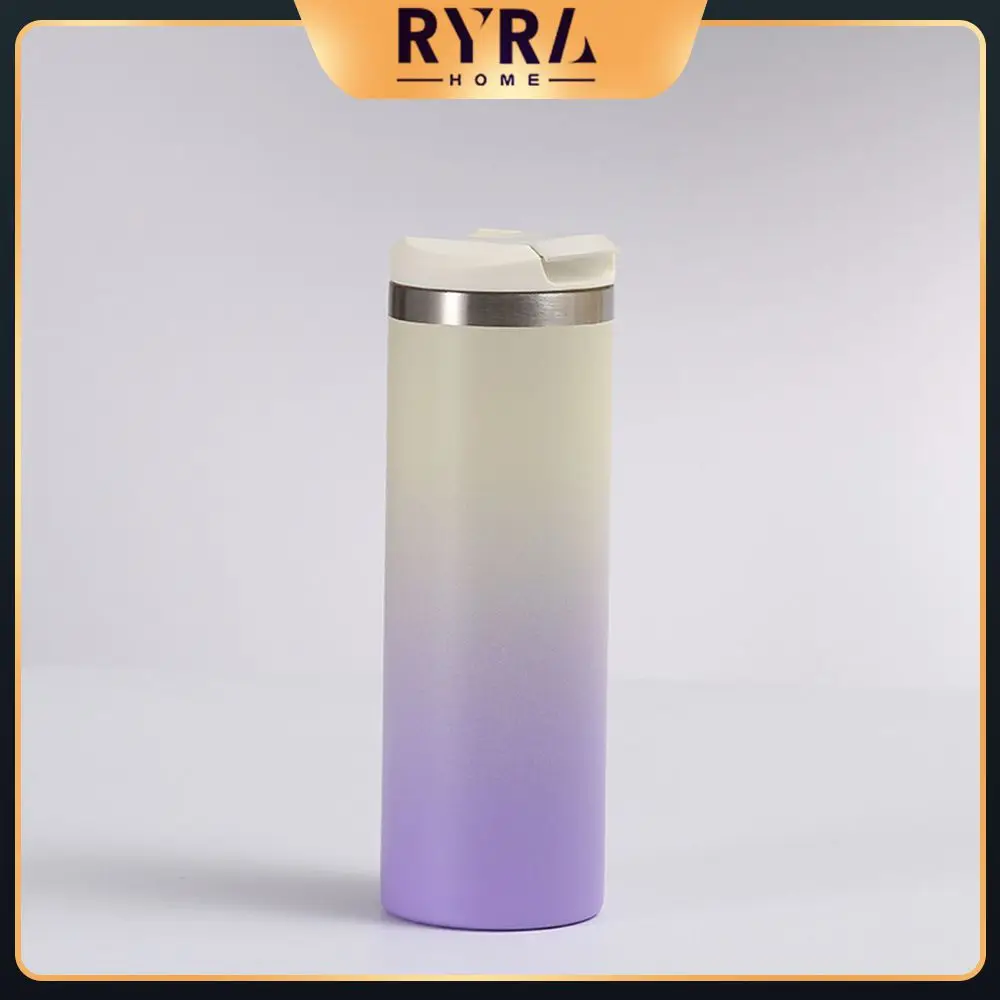 

Gradient Cute Vacuum Cup For Water Tea Coffee Keep Cold And Hot Bottle Stainless Steel Thermal Water Bottle Drinking Tools 500ml