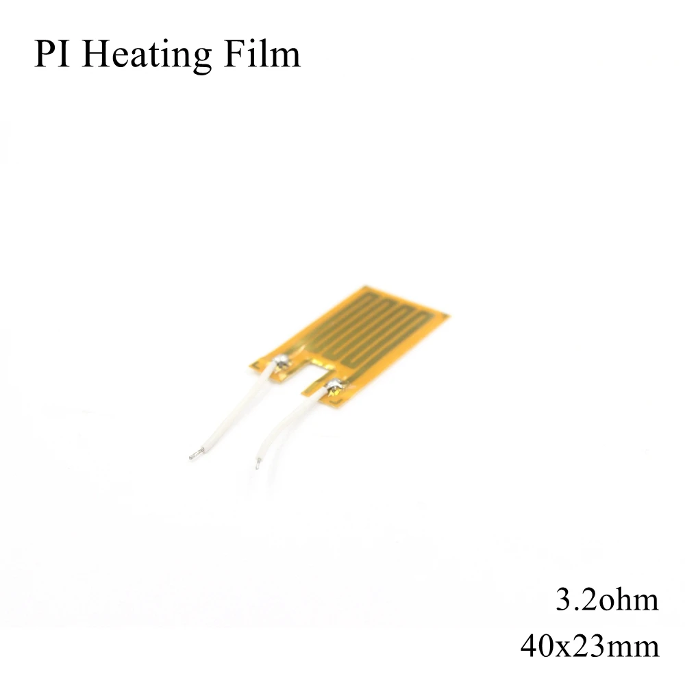 

40x23mm 5V 12V 24V 110V 220V PI Heating Film Polyimide Adhesive Electric Heater Plate Panel Pad Mat Fuel Foil Oil Engine Tank