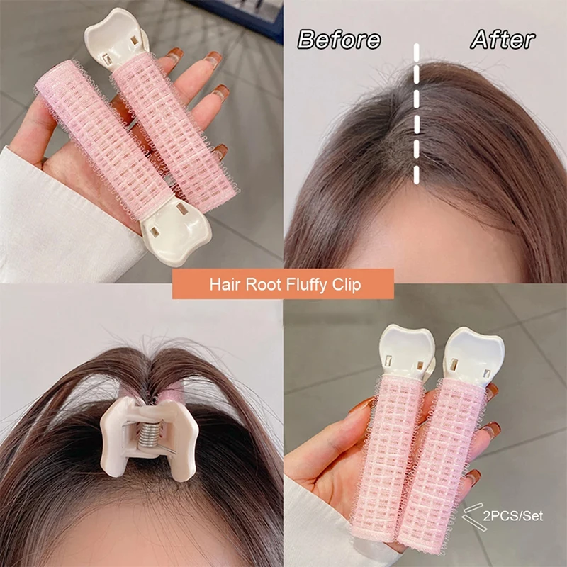 

Bangs Hair Root Fluffy Lazy Hair Clips Hair Top Styling Hairpins Hair Rollers Bangs Curling Barrel Hair Clips Curlers Tools