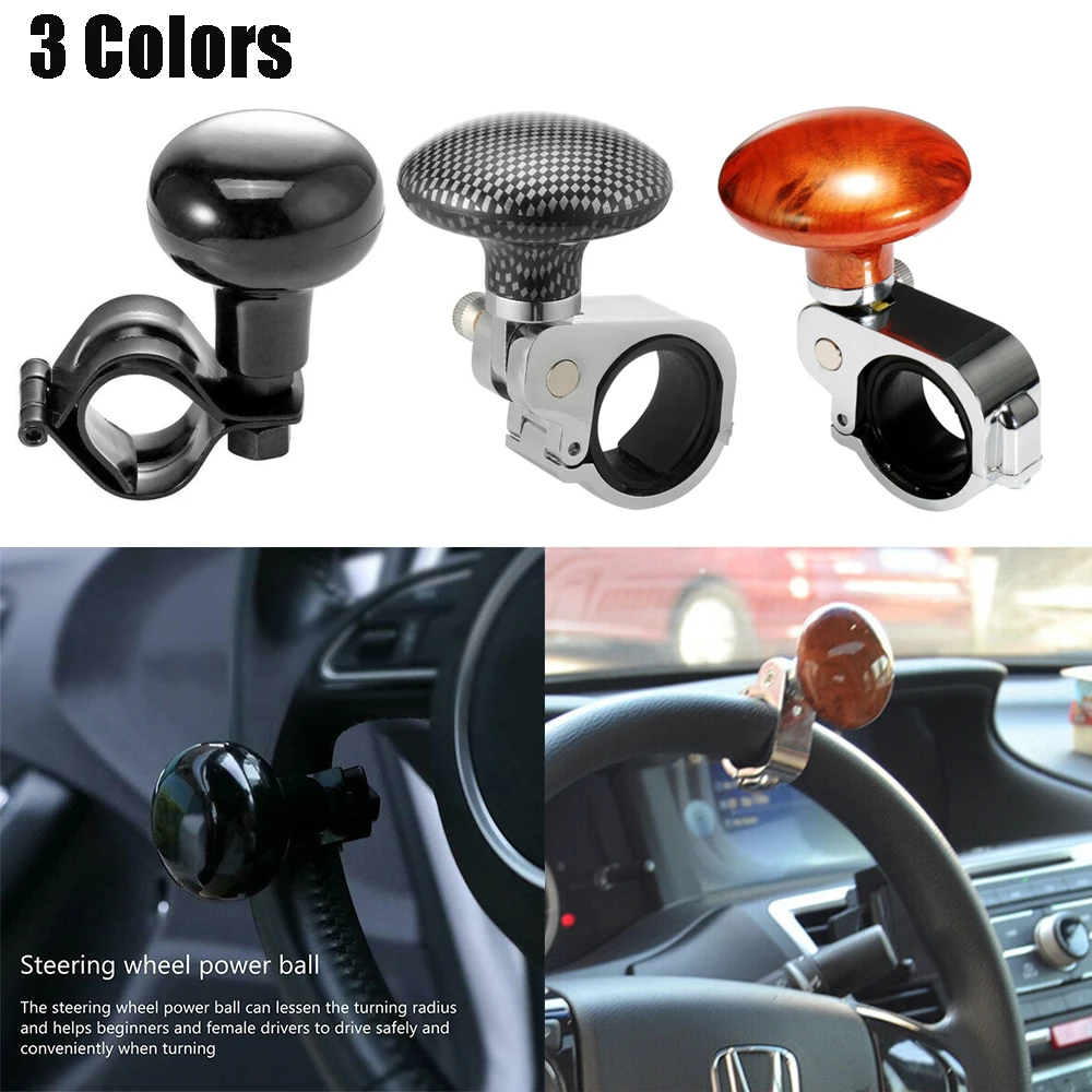 

1xCar Power Steering Wheel Booster Ball Spinner Excellent ABS Handle Universal Car Interior Accessories