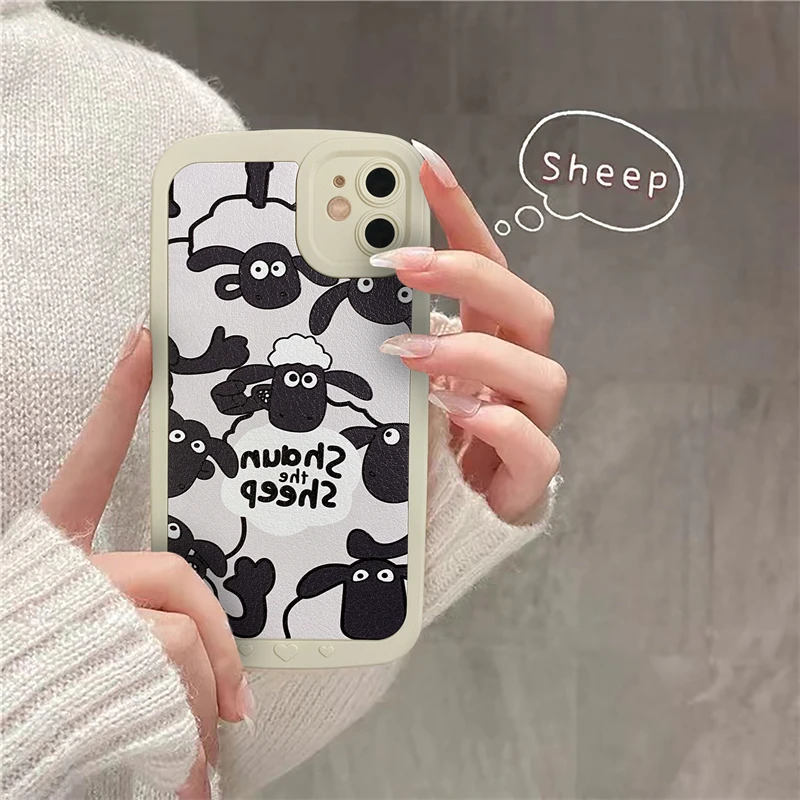 

INS Cartoon Lamb for iPhone Xsmax XR Phone Case 11pro 12 Apple 13promax Fashion
