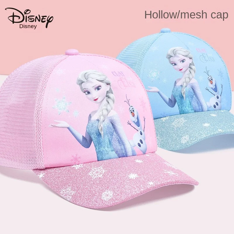 

Disney Children's Sun Hat Summer Girl's Baseball Caps Female Baby Mesh Empty Top Hat Primary School Students Sun Protection Hat