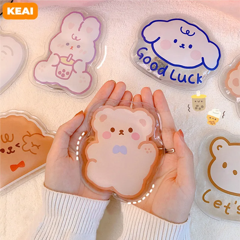 

Многоразовая гелевая мини-грелка для рук, милая мультяшная портативная теплая и быстрая САМОНАГРЕВАЮЩАЯСЯ грелка с мгновенным нагревом и п...