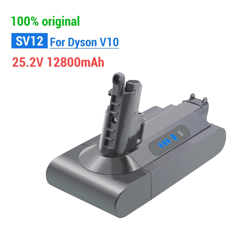 

100% Newly upgraded SV12 12800mAh 100Wh Replacement battery for Dyson V10 battery V10 Absolute V10 Fluffy cyclone V10 Battery