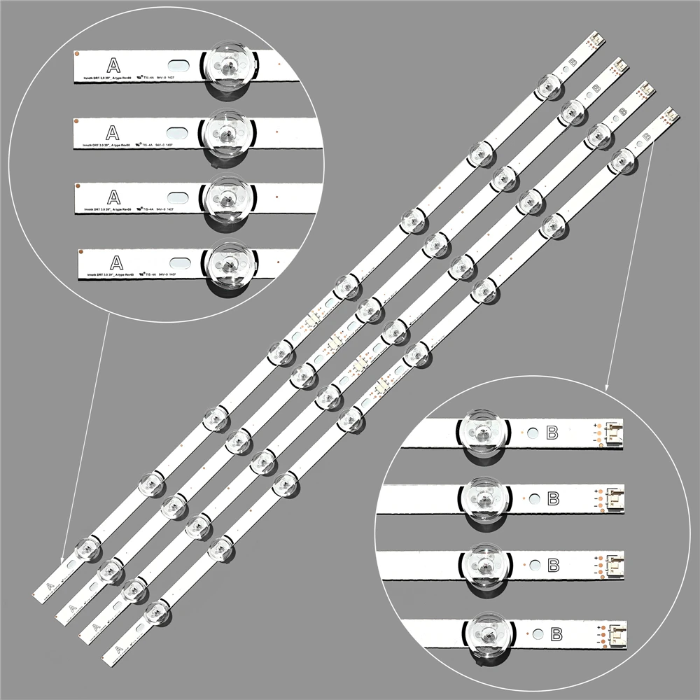 

LED Backlight strip 8 Lamp For LG 39" TV 390HVJ01 lnnotek drt 3.0 39LB5610 39LB561V 39LB5800 39LB561F DRT3.0 39LB5700 39LB650V