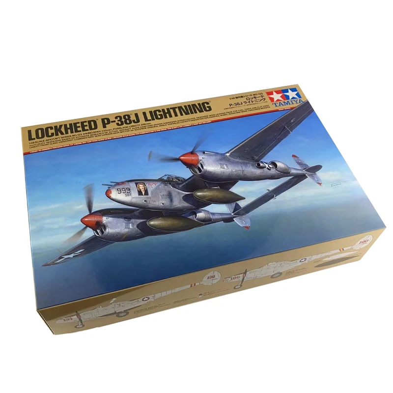 Tamiya 61123 статическая собранная модель масштаб 1/48 для Lockheed P-38J комплект модели