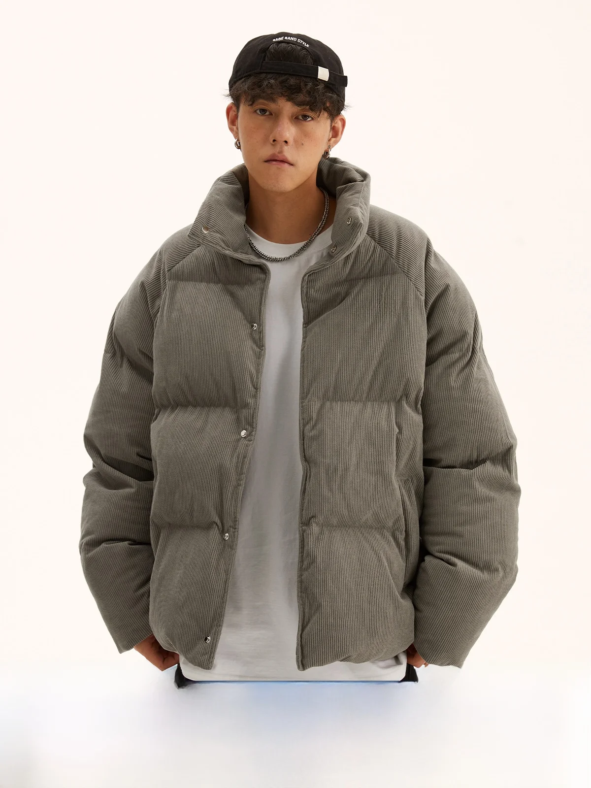 Мужское дорожное зимнее новое вельветовое пальто с хлопковой подкладкой и