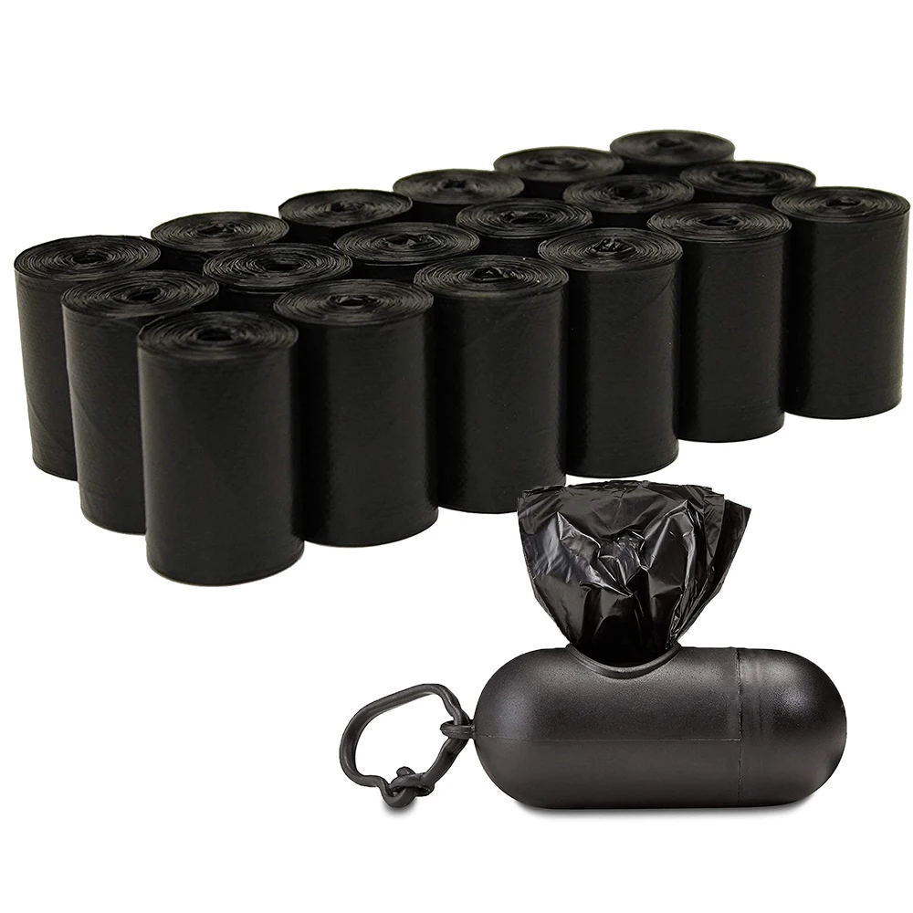 10-100 Refill Rolls Dog Poop Bags Leak-Proof Dog Waste Bags with 1pcs Dispenser Pet Poop Bags Dog Cats Clean Refill Garbage Bag