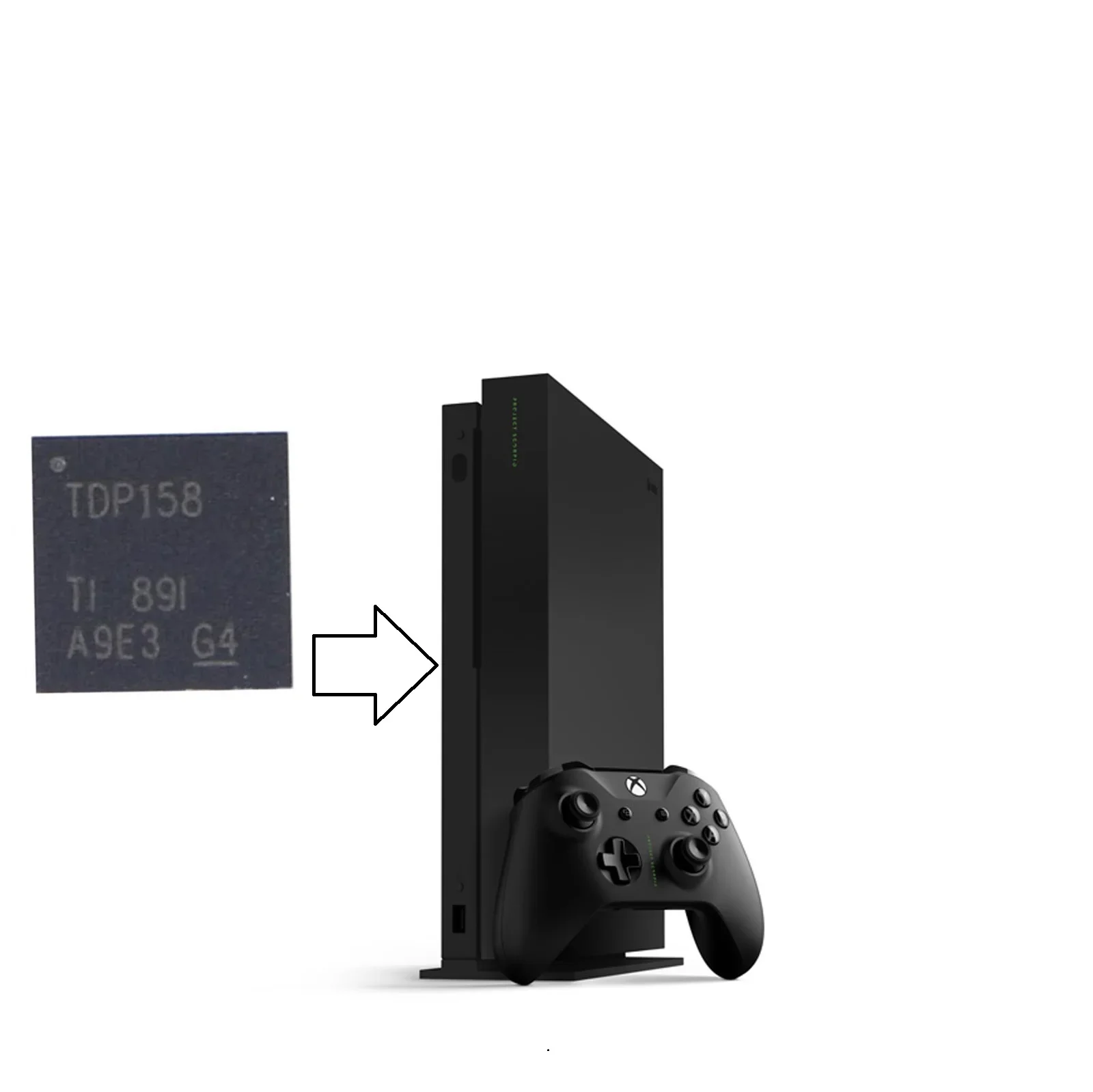

10 шт./партия TDP158 новый оригинальный Redriver для игровой консоли XBOX ONE X-6-гбит/с AC муфта для Scorpio TMDS/HDMI 40-контактный WQFN T/R