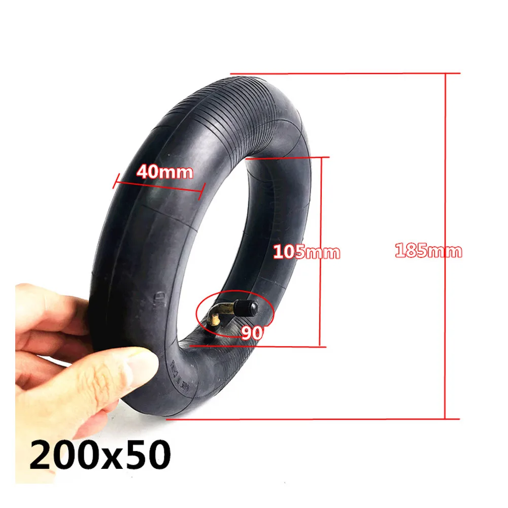 

200x50 Electric Scooter Tyre Tire Inner Tube Bent Valve For 8x2 Tyre Razor Wheel Natural Rubber Tire Scooter Accessories