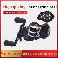 wh with magnetic brake system 8kg drag resistance 17 1 bb 7 2 high speed black gold fishing reel
