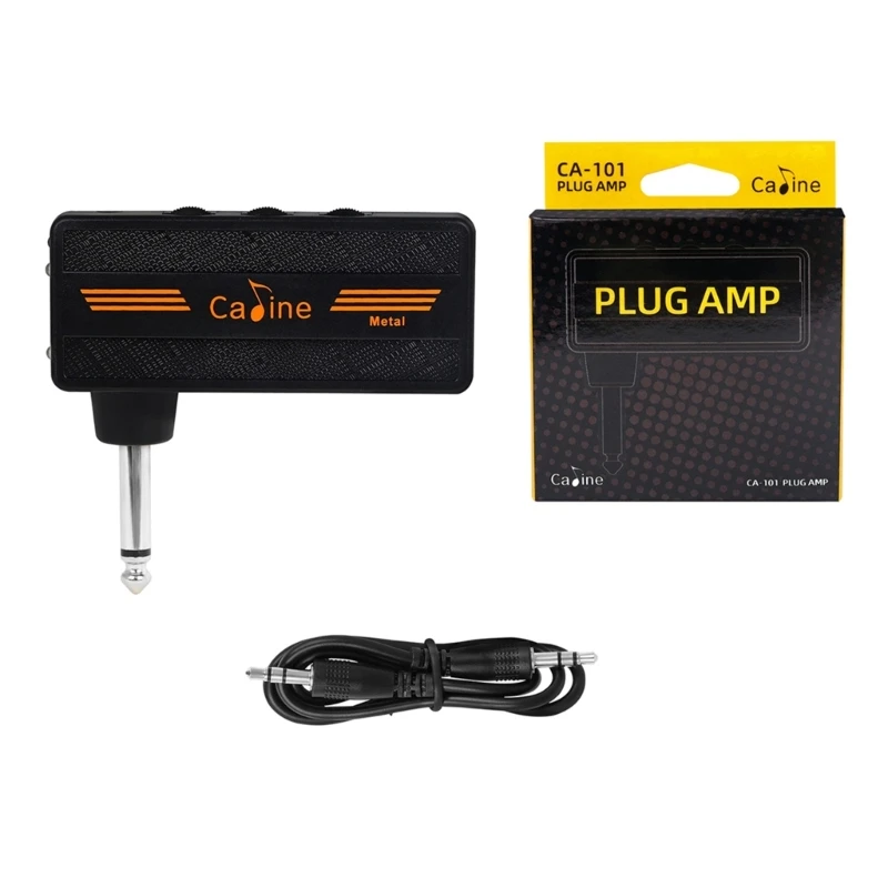 

Wireless Guitar Plug Amp Headphone Amplifier Mini Plug Pedal Guitarra Accessory Rechargeable with Distortion Effect