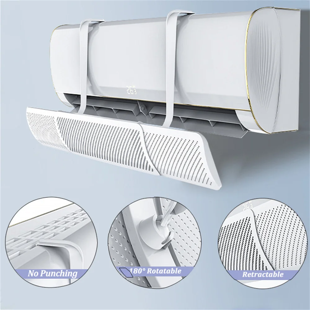 

Retractable Hanging-type Air Conditioning Wind Deflector Household Air Conditioner Cover Anti-direct Blowing Windshield Baffle