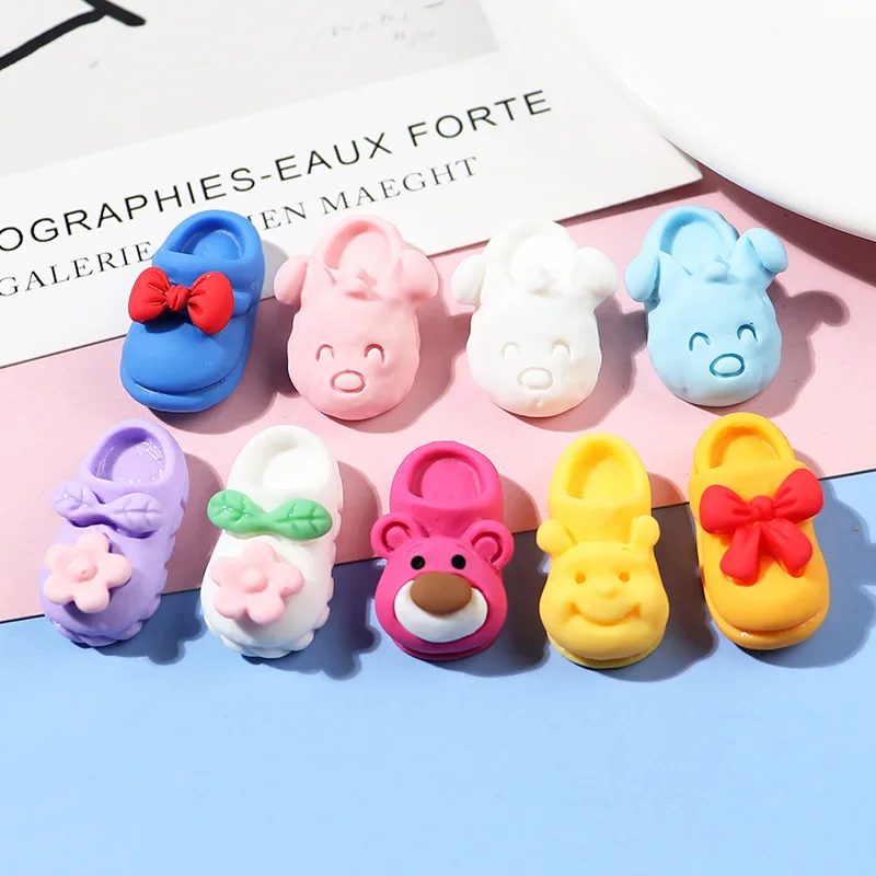 

100 шт./лот имитация мультфильма Клубника Медведь Кролик Зеленый Динозавр плоская обратная сторона Кабошоны сделай сам крафт Украшение Аксе...