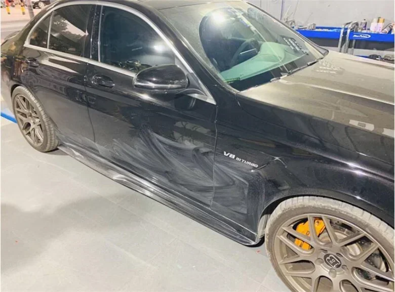 Для Mercedes-Benz C Class W205 C205 2/4 дверь седан купе 2015-2021 комплект боковых удлинителей