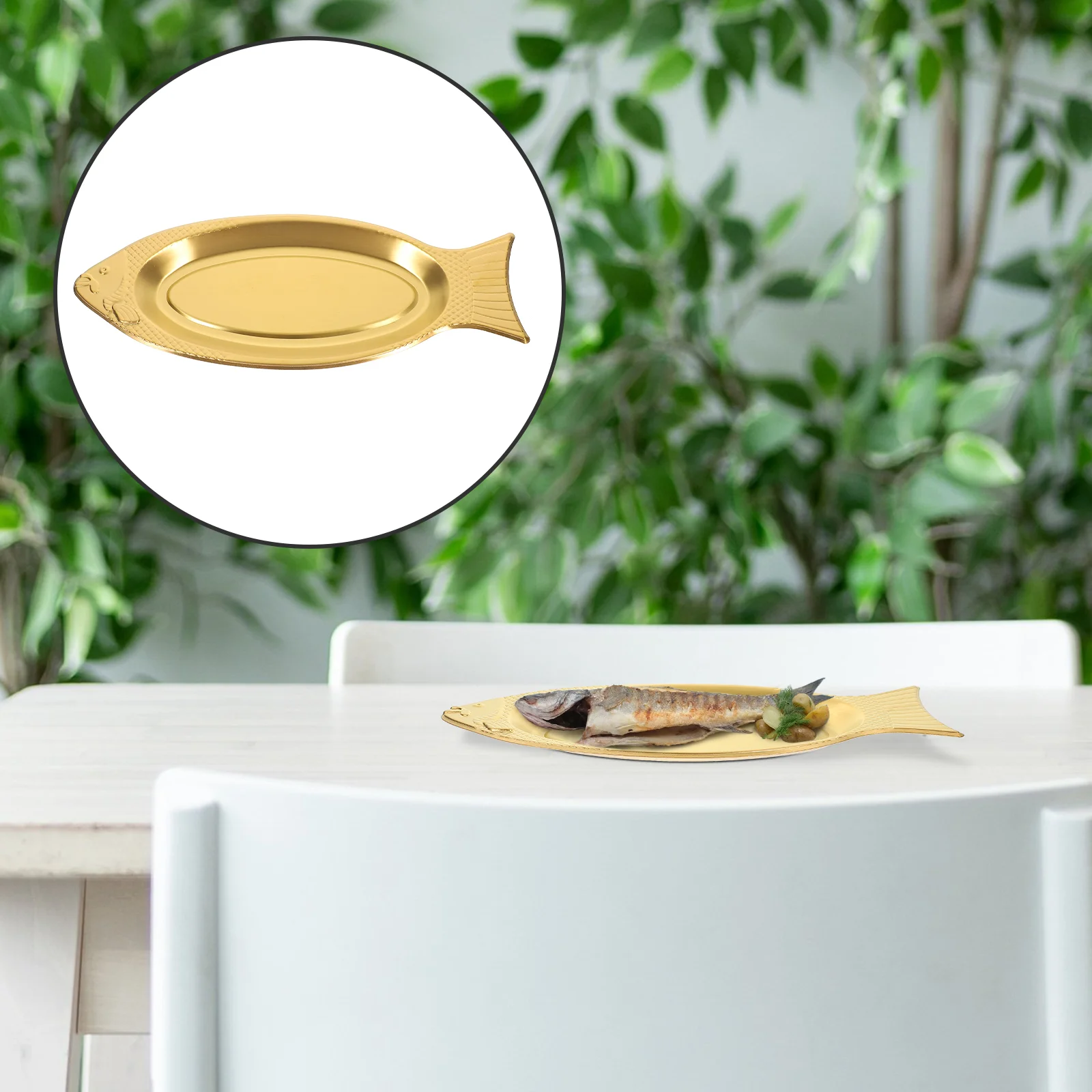 

Plate Serving Dish Tray Plates Sushi Platter Grilled Steamed Snack Metal Steel Stainless Storage Dessert Fruit Sashimi Japanese