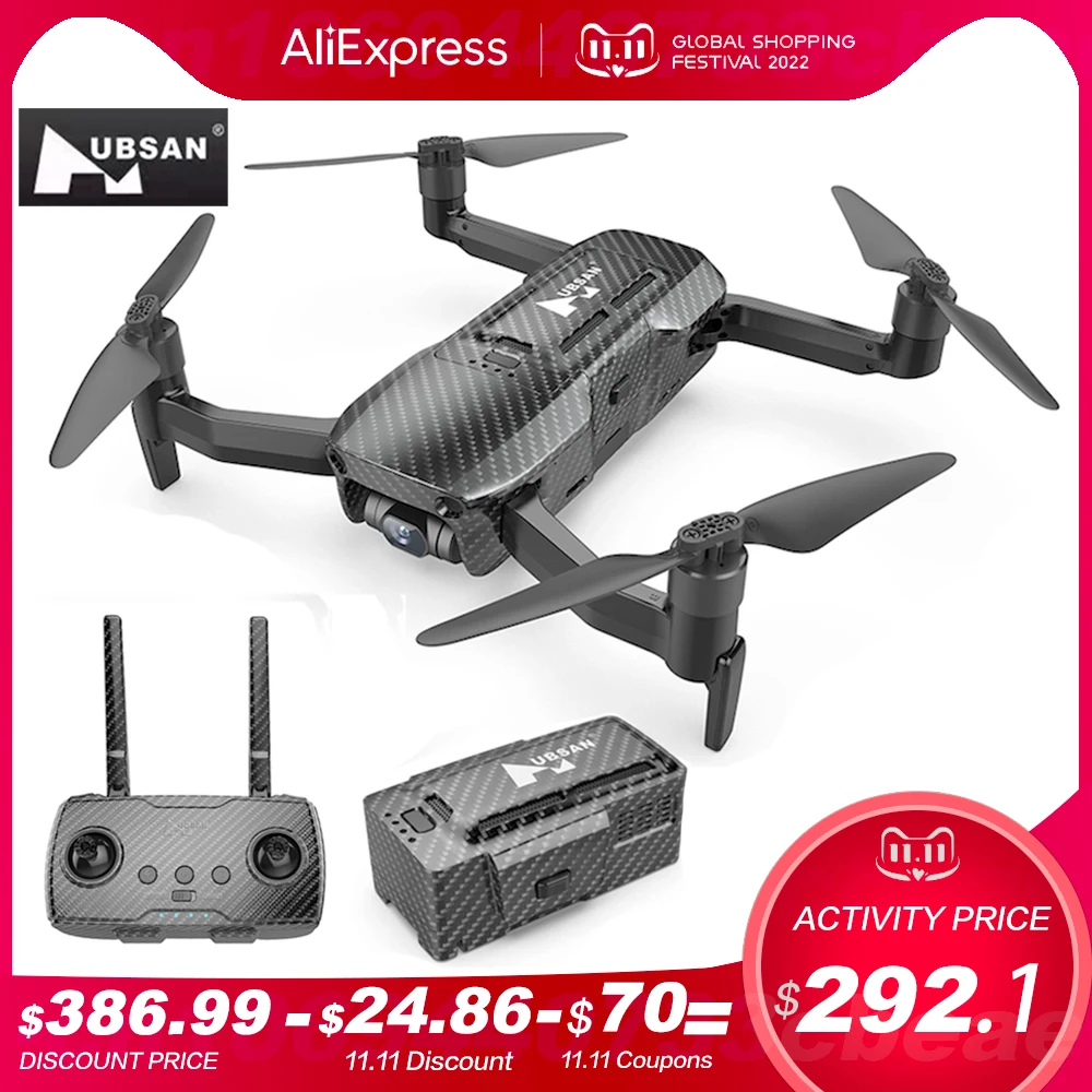 Купить 2022 новый абзац Hubsan ACE SE беспилотные летательные аппараты профессиональный 4K высокоочистная камера 9KM передача изображений GPS, оснащенные иг...