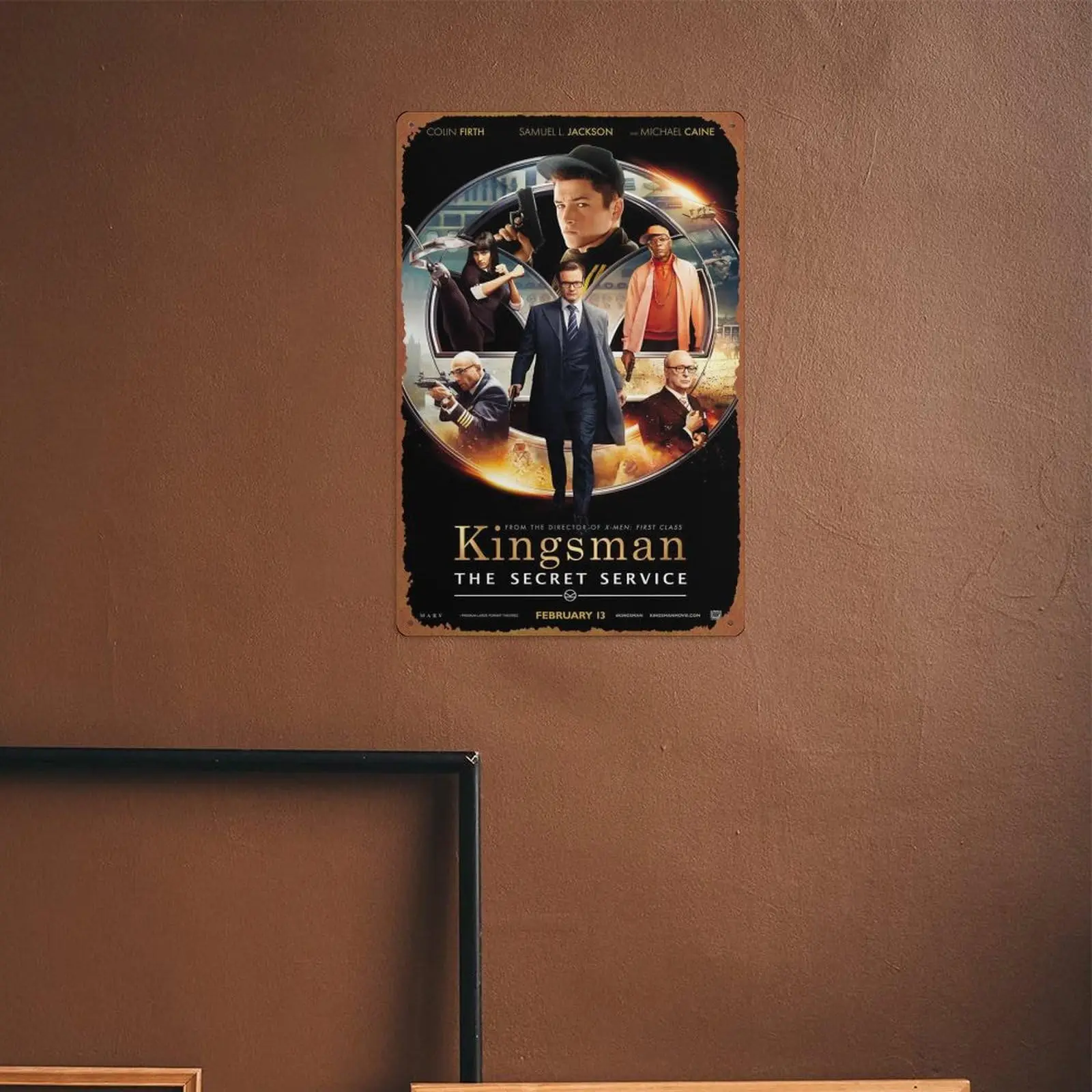 Настенный плакат в стиле секретной службы Kingsman 8x12 дюймов