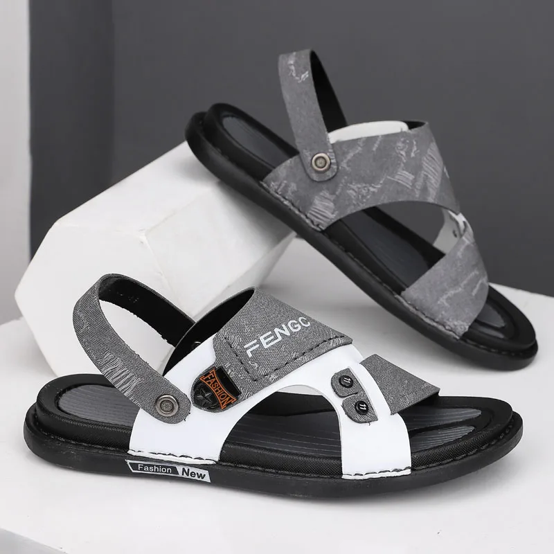 

Сандалии мужские кожаные, пляжная обувь, роскошные дизайнерские, мягкие, Нескользящие, повседневные, для улицы