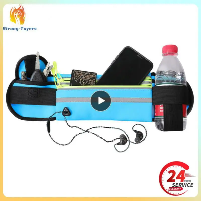 

Mobile Phone Bag Multi Warehouse Storage Highlight Riding Phone Bag Headphone Hole Waist Bag Fitness Waist Bag Hiking Waist Bag