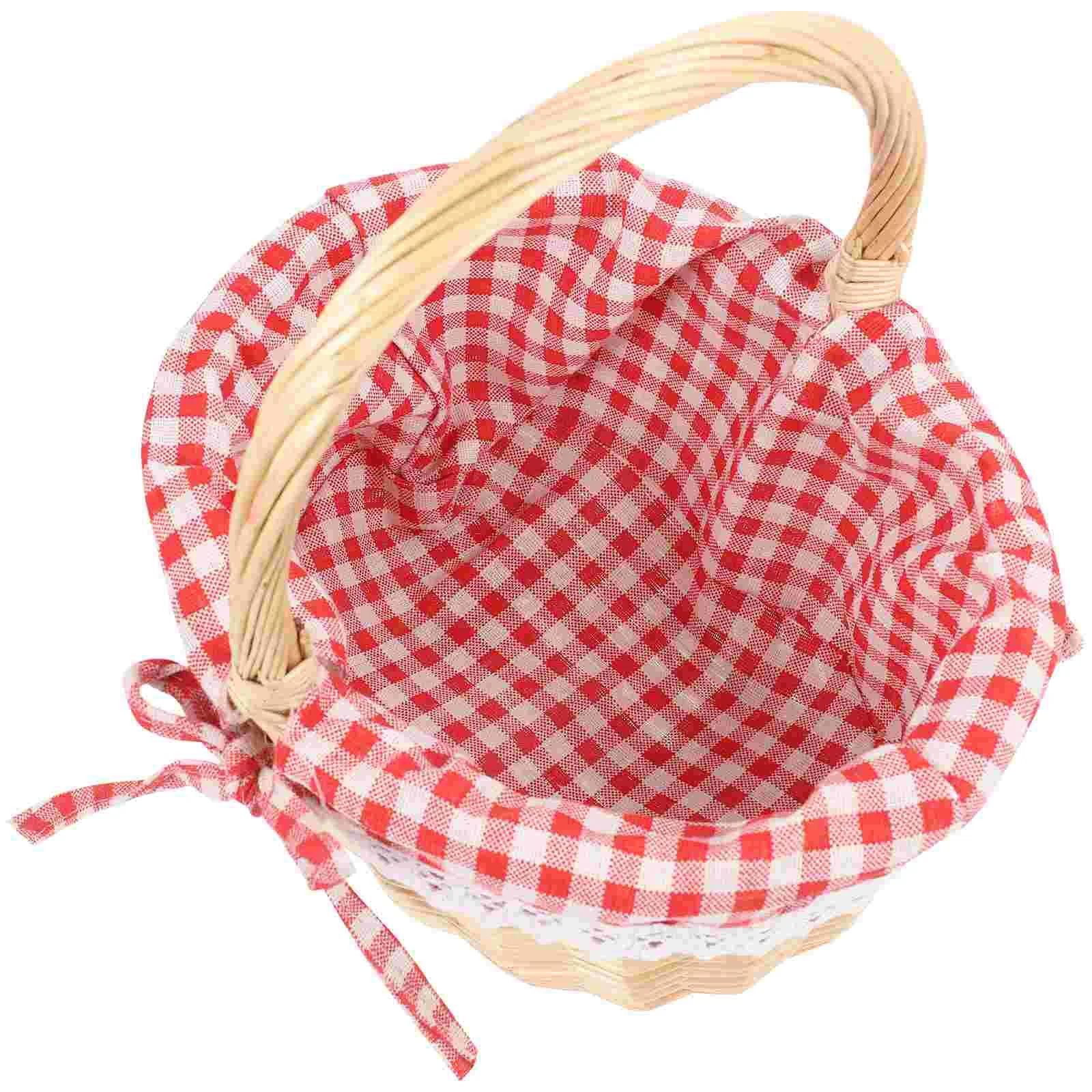 

Wicker Picnic Basket Picnic Basket Basket Basket Woven Eggs Candy Basket Flower Basket Fruit Basket Cookie Gift Box Bags Rattan