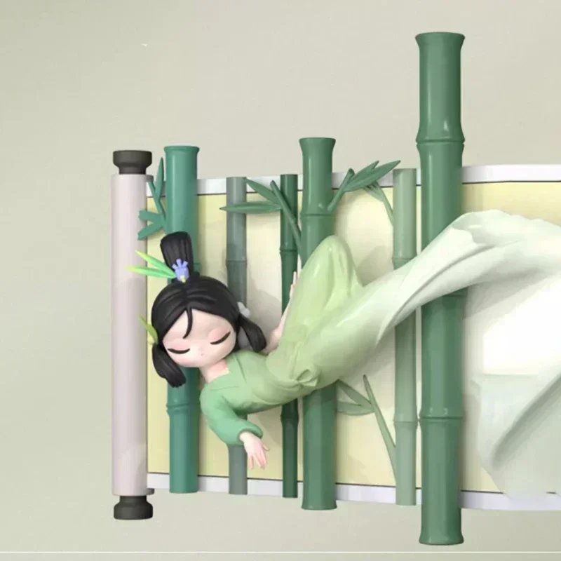 Фото 52TOYS Sleep Chinese Serolls Series слепая коробка Guess Bag украшение для рабочего стола милая модель подарок девушке слепая сумка игрушки аниме фигурка №4