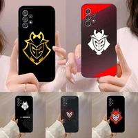 games g2 esports phone case for samsung s22 s21 s20 s30 s9 s10 s8 s7 s6 pro plus edge ultra fe soft silicone shell