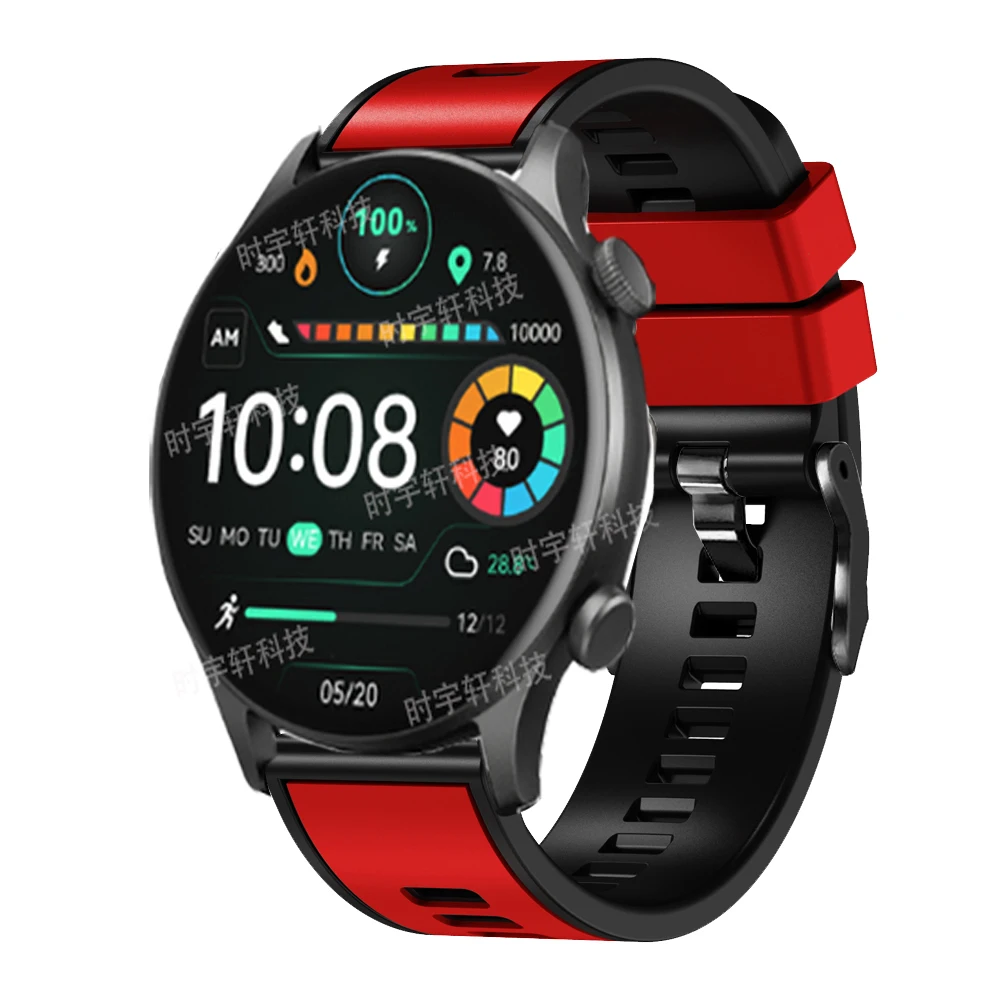 Ремешок силиконовый для смарт-часов Haylou Solar Plus RT3 спортивный браслет RS 4 Plus/RT2/GST