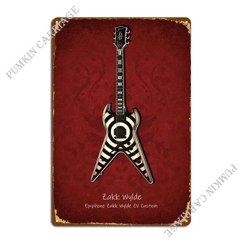 Металлический знак Zakk Wylde, клубный бар, пещера, гостиная, Настенная пещера, жестяной знак, постер