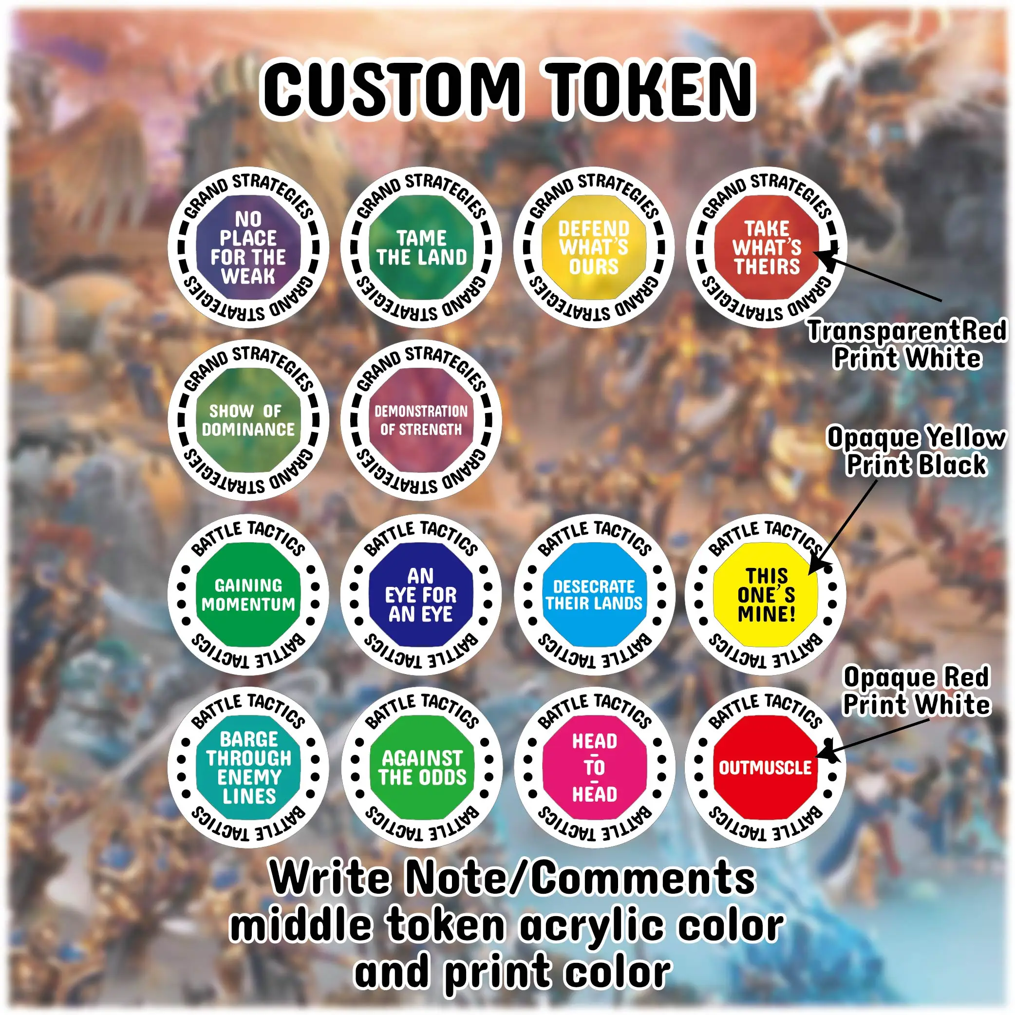 

Боевой тактический жетон WH/los-Los Tokens 2022