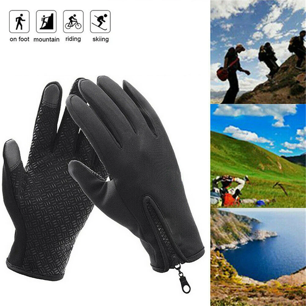 

Warm Cycling Gloves Touch Screen Waterproof Outdoor Camping Hiking Motorcycle Car Bicycle MTB Anti Slip Gloves Bike Equipment