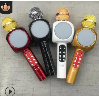 

Wireless BT KTV Karaoke Microphone Handheld USB Player Mic Speaker Wireless