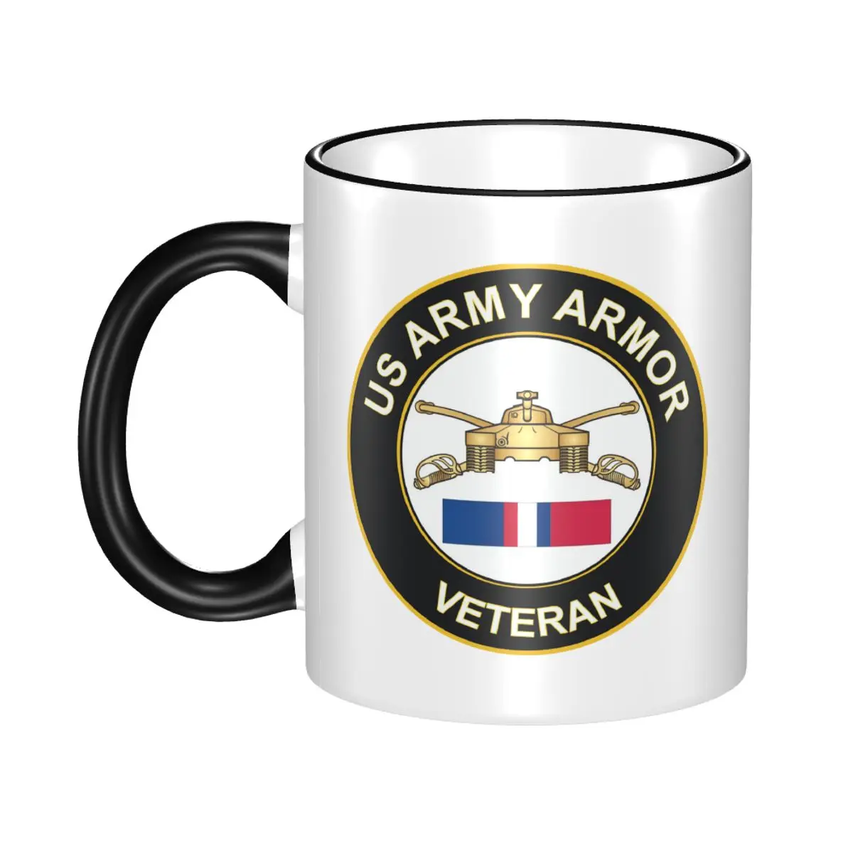 

Army Armor Kosovo Veteran Decal Beer Cup Porcelain Coffee Mug Tea Cup 11oz Ceramic Mugs