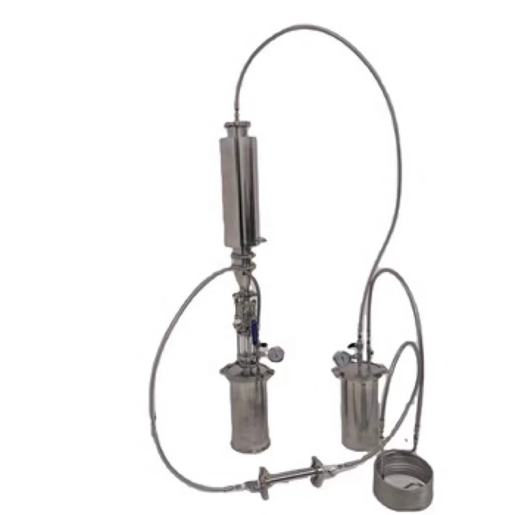 

1 lbs extraction tube kit closed loop extractor 304 stainless steel home extractor double bottom tanks
